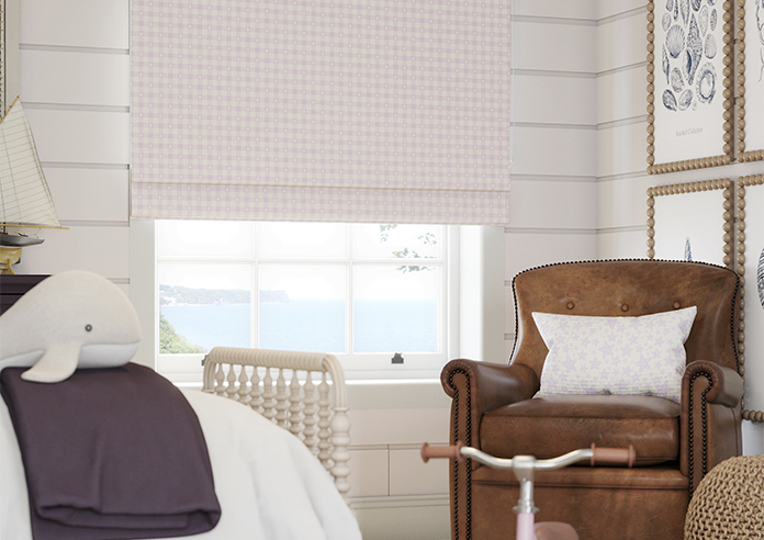 Whaley Great, Gingham Star Mermaid - Roman Blind - Image 5